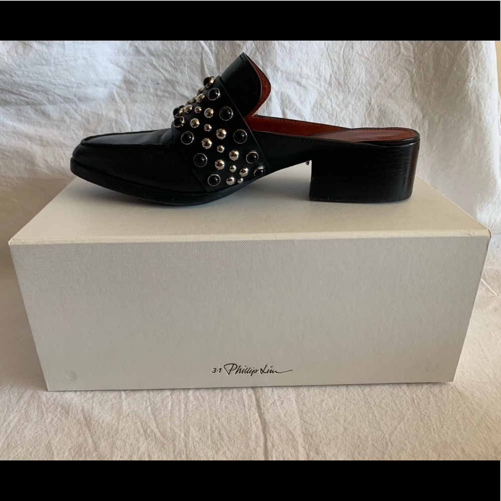 3.1 Phillip Lim Leather Mule Sz 8.5 - Picture 7 of 8